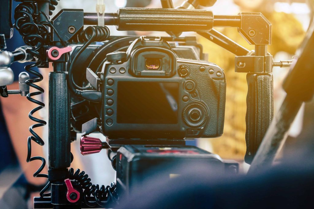 A professional camera setup by Tone Production, the leading Shreveport Video Production Company, capturing a high-end corporate interview for a scaling business.