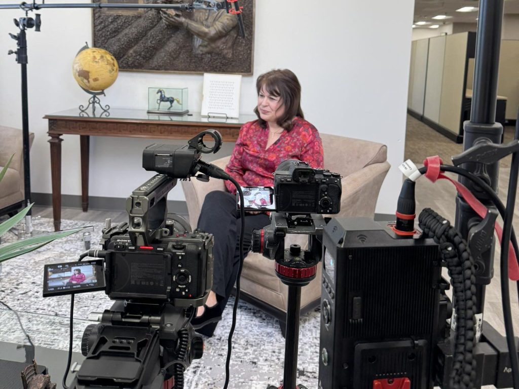 An elite Houston video production company crew led by Benjamin Tone utilizing macroscopic 8K RAW cinema gear for a high-stakes product shoot.