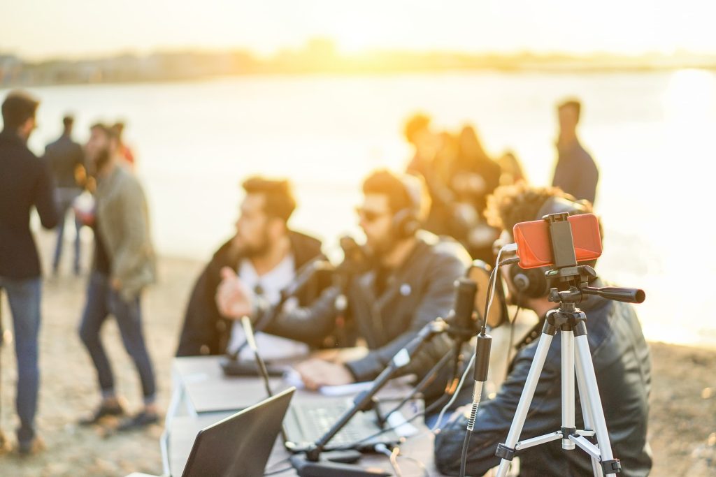 An elite Houston video production company team led by Benjamin Tone executing a high-velocity modular content shoot.