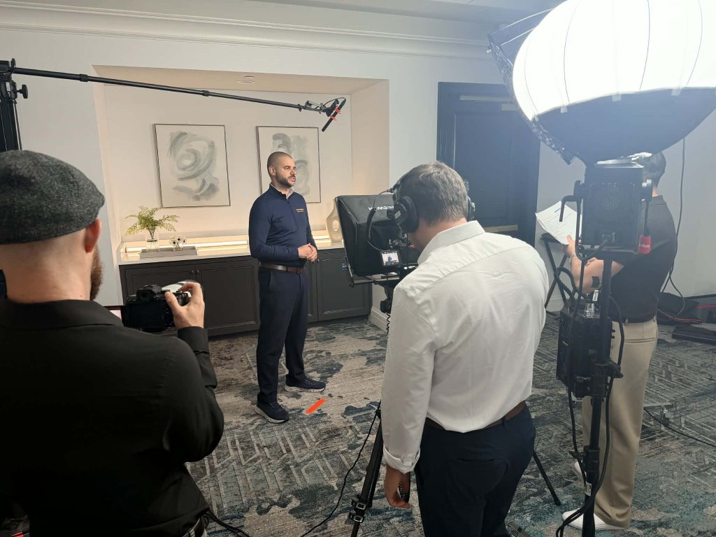 An elite Orlando video production company crew led by Benjamin Tone capturing high-velocity immersive storytelling assets.