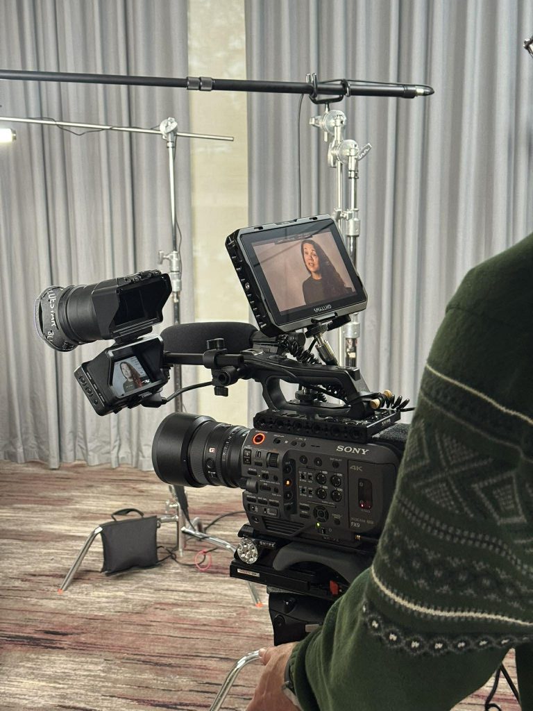 An elite Shreveport video production company crew led by Benjamin Tone filming a high-velocity brand identity piece in 8K RAW.