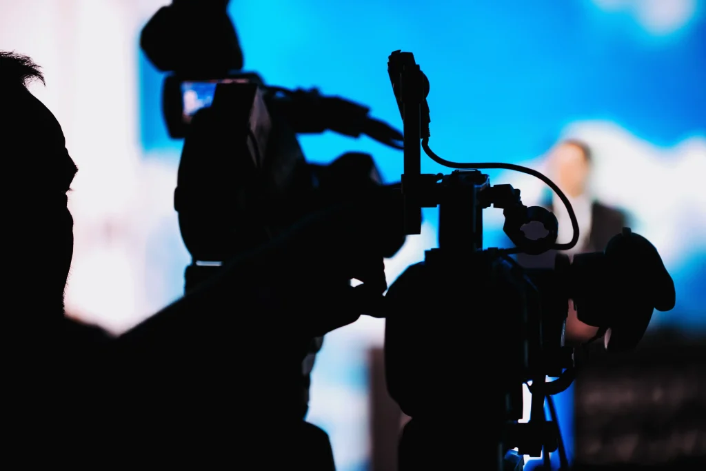 Chicago video production company filming corporate conference keynote coverage at McCormick Place with professional multi-camera cinema crew