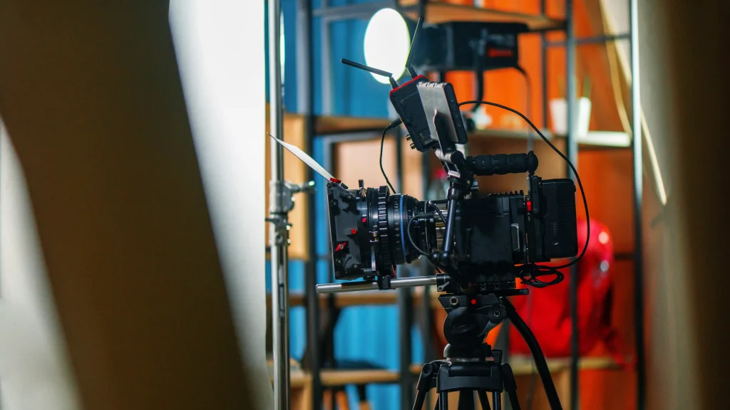 Lafayette video production company Tone Production crew setting up 8K RAW cinema equipment on location in Acadiana Louisiana for brand video shoot
