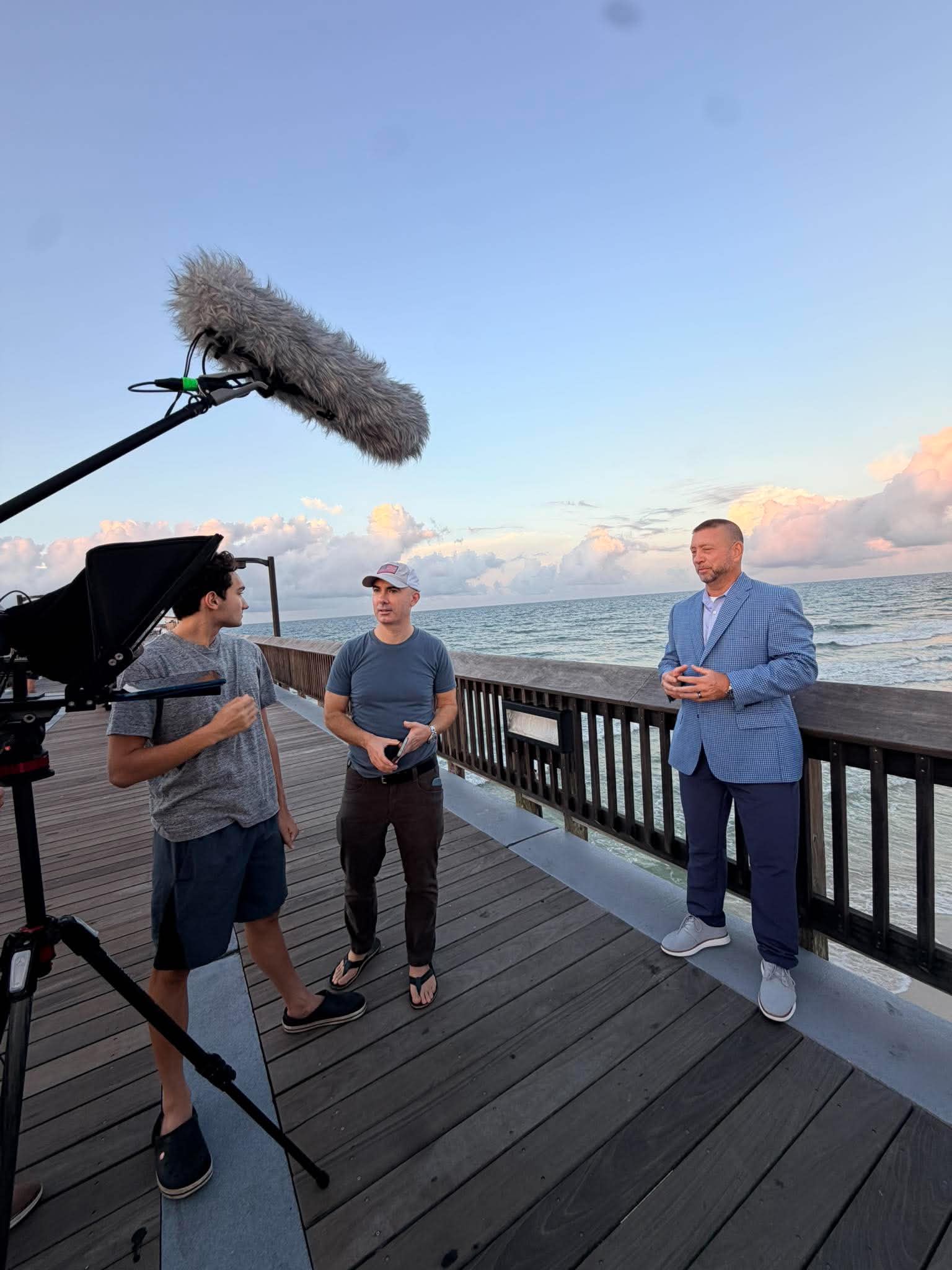 Baton Rouge video production company filming employee training video on set