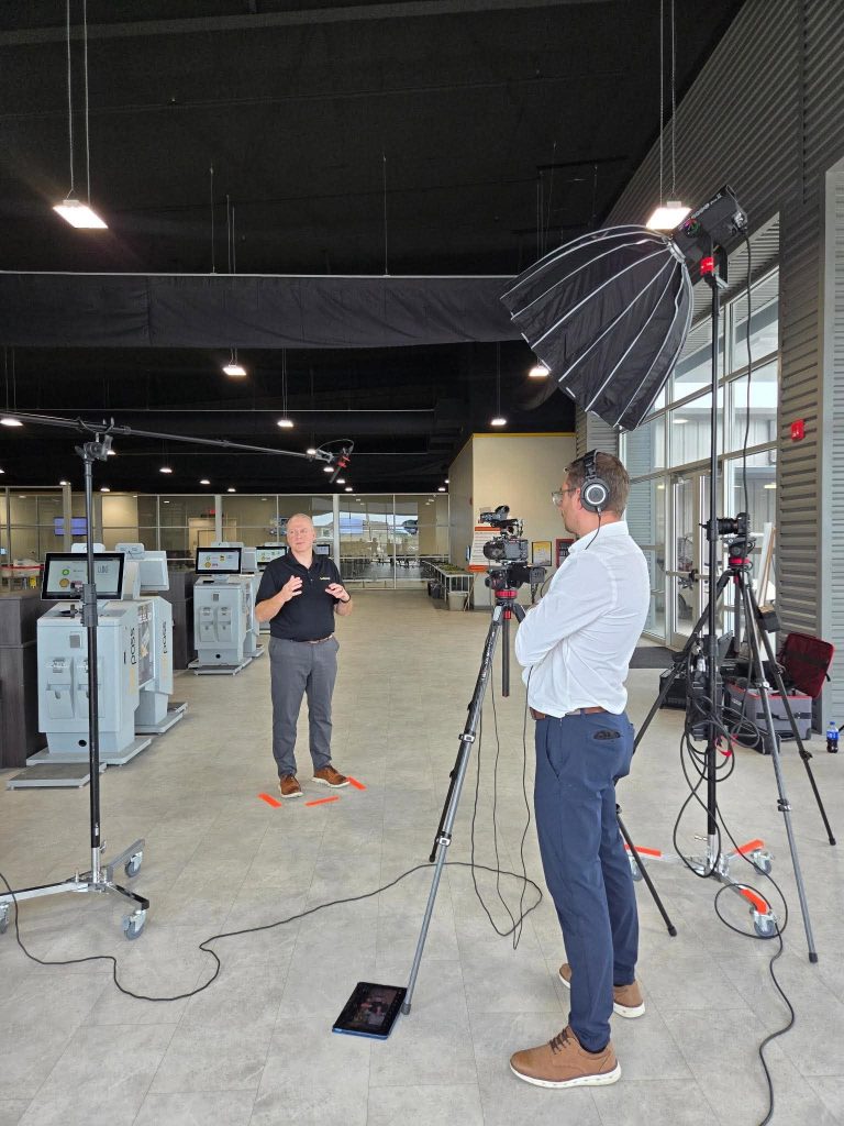 Orlando video production company filming a corporate event with cinema cameras