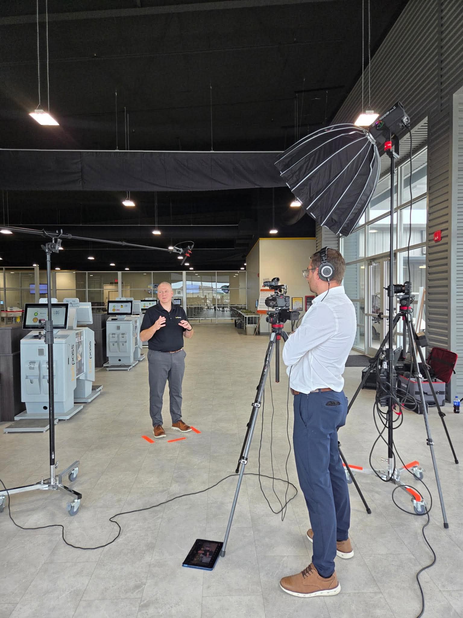 Orlando video production company filming a corporate event with cinema cameras