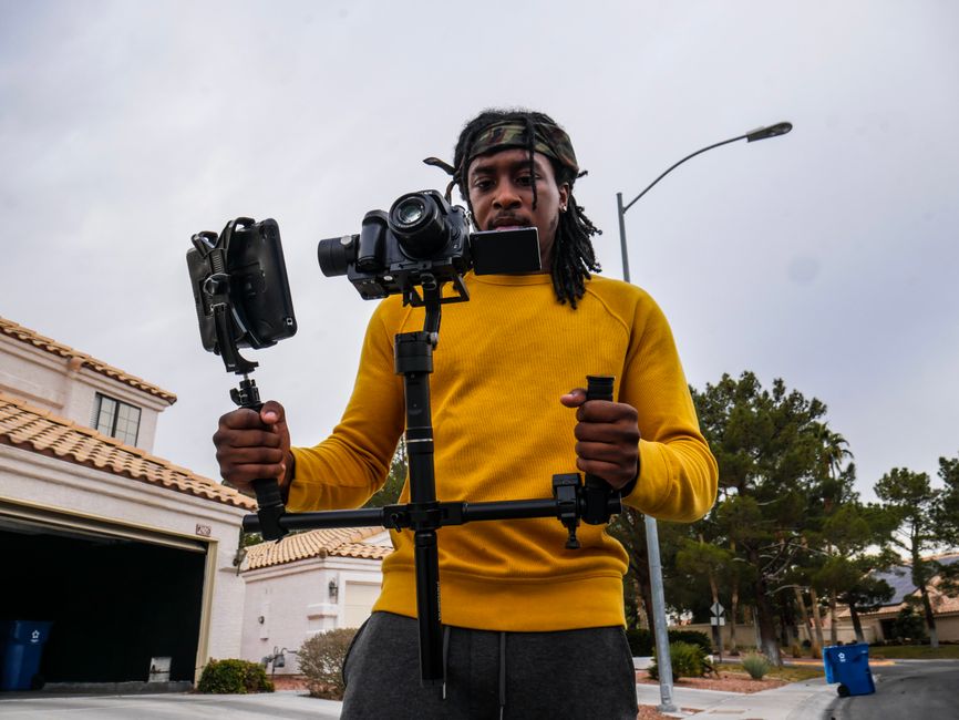 Denver video production company filming creator-style ad content on location in Denver