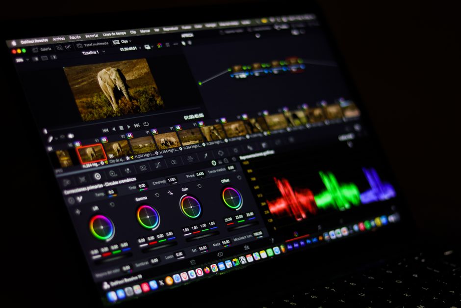 Video editor applying a LUT in DaVinci Resolve to achieve consistent color grading — LUTs explained in practice