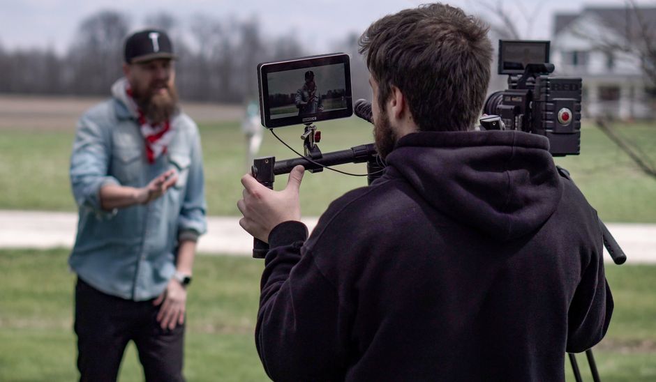 Denver video production company filming creator-style branded content on location
