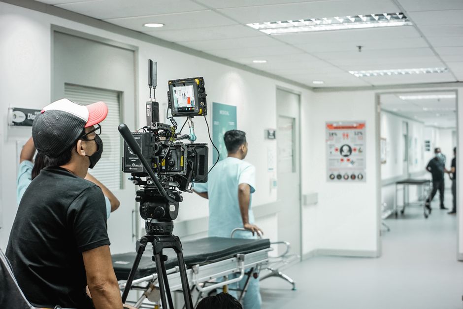Birmingham videographers filming a healthcare provider for a medical brand video in Alabama