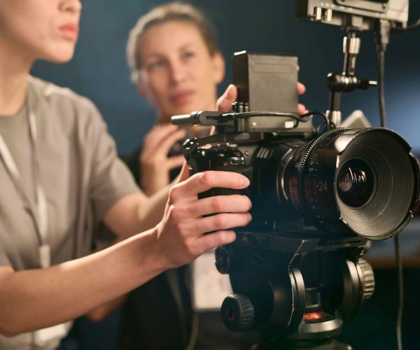 A professional Houston Video Production Agency crew from Tone Production filming high-impact corporate content with expert videographers in Houston.