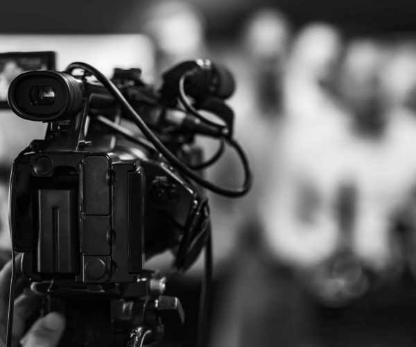 A professional Lafayette Video Production Company crew from Tone Production filming a high-impact corporate documentary at a local innovation hub