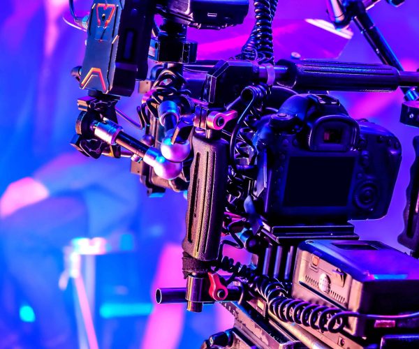 A professional Mobile, AL Video Production Company crew from Tone Production filming a cinematic brand story at the Port of Mobile.