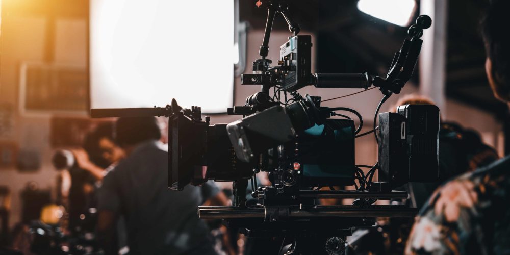 A professional Salt Lake City Video Production Company crew from Tone Production filming cinematic travel content with expert videographers in Salt Lake City.