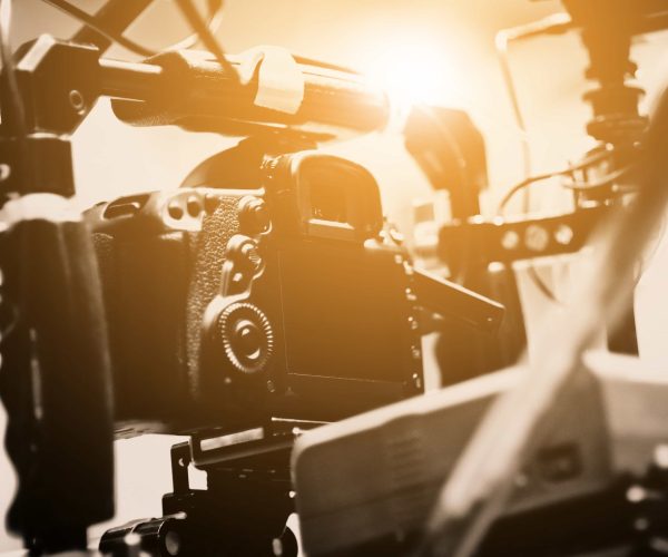 A professional cinematography team from Tone Production, a top Colorado Springs Video Production Company, filming a cinematic brand story.