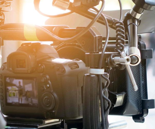 A professional film set managed by an Atlanta Video Production Company