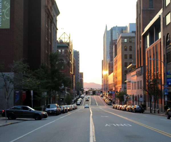 A specialized Lafayette Video Production Company film crew from Tone Production capturing a high-tech corporate interview in Downtown Lafayette.
