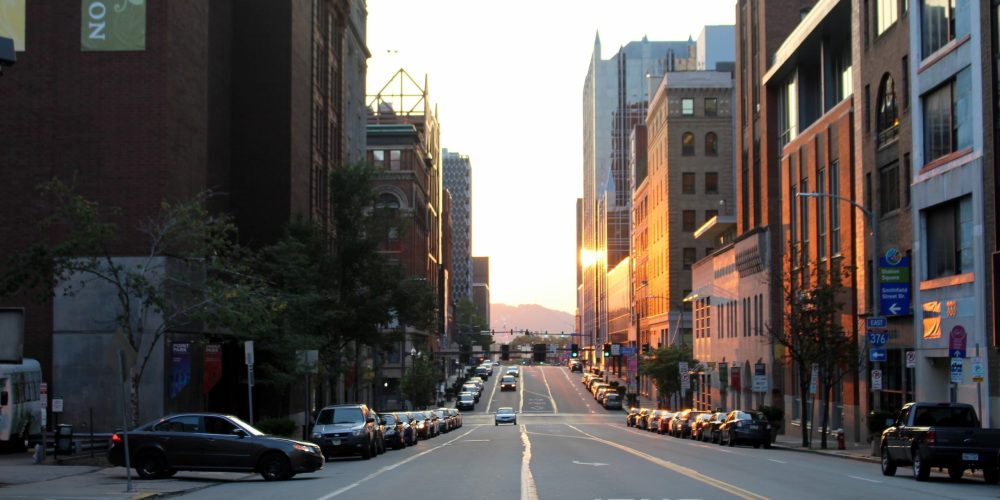 A specialized Lafayette Video Production Company film crew from Tone Production capturing a high-tech corporate interview in Downtown Lafayette.