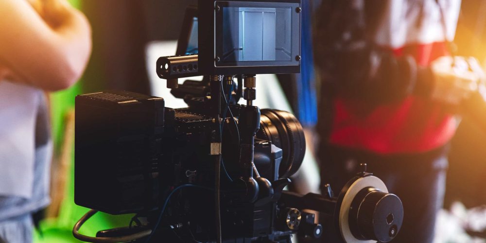 Lafayette videographers filming a professional marketing video for a local business