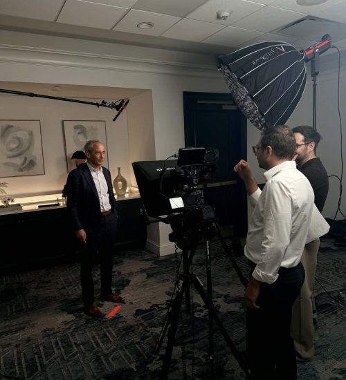 New Orleans Video Production Company filming a corporate video with Tone Production