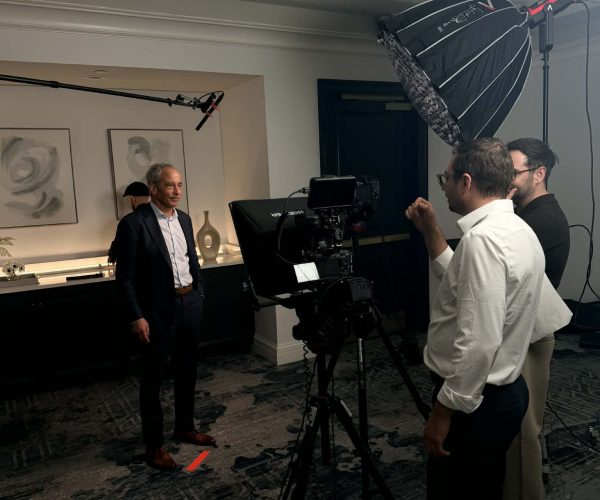 New Orleans Video Production Company filming a corporate video with Tone Production