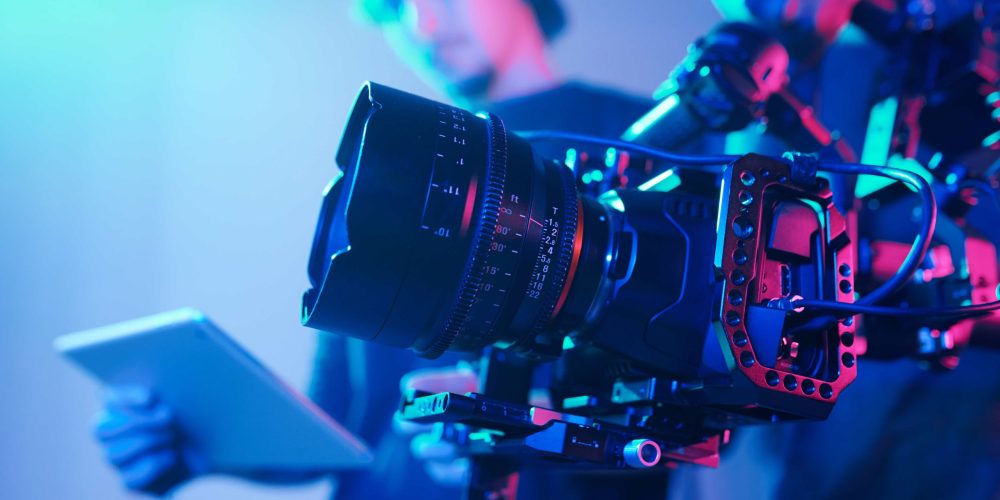 Professional Houston Video Production Agency Tone Production filming a high-tech corporate interview in a Houston boardroom for Video Production in Houston.