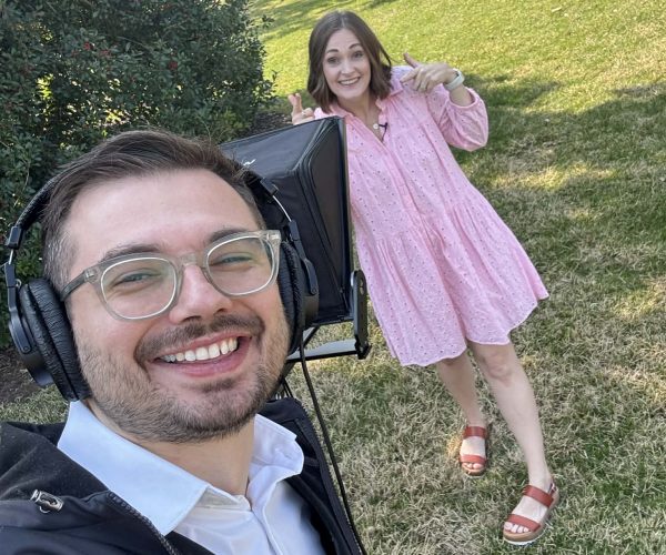 Professional video production partner team led by Benjamin Tone filming in New Orleans.