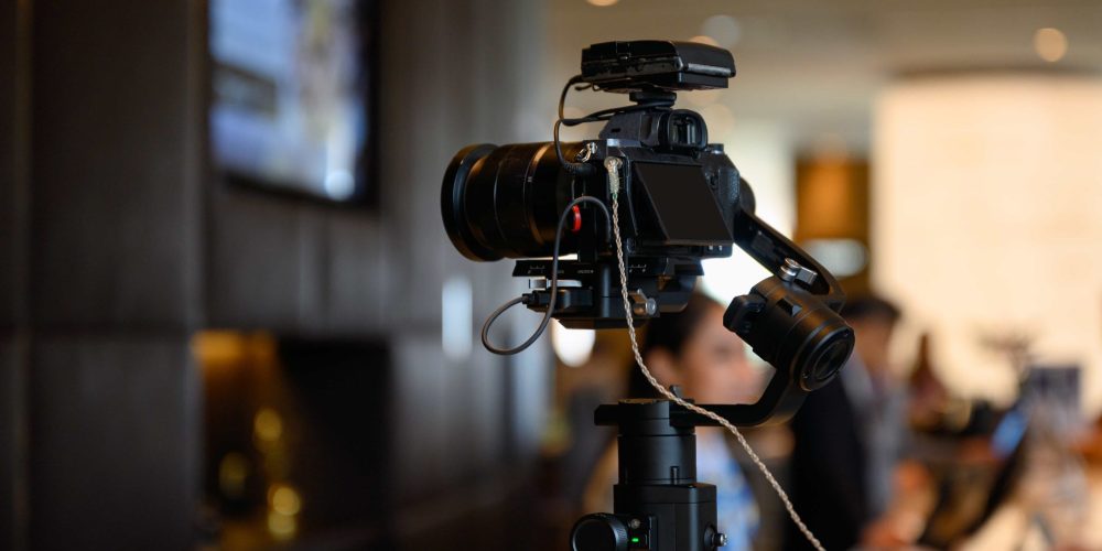 Tone Production a professional Atlanta video production company team filming a high-end corporate brand story in downtown Atlanta.