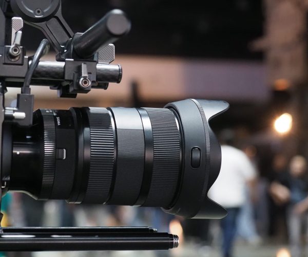 a professional film or video production setup.