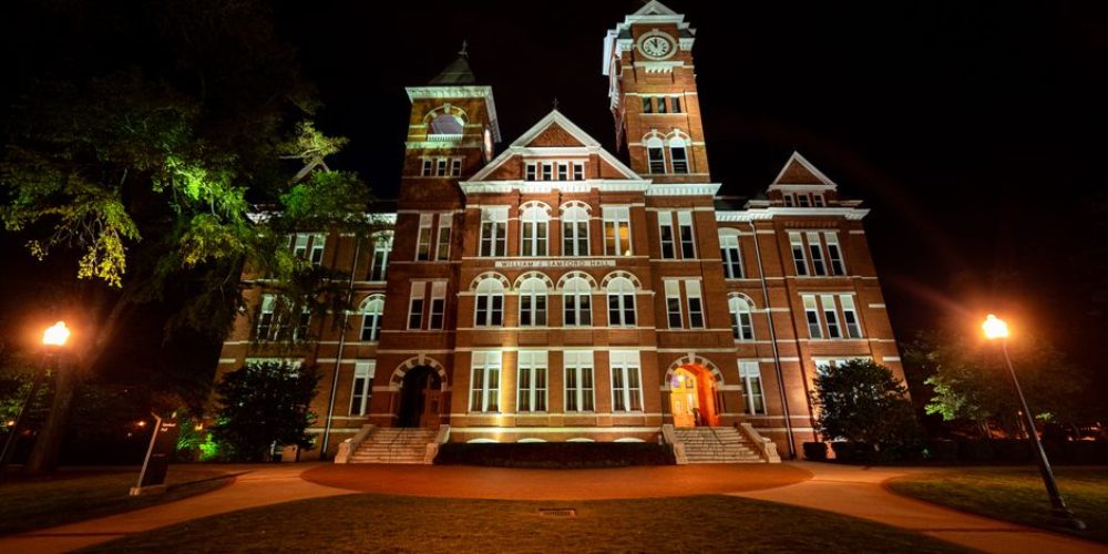 Auburn videographers filming a promotional brand video on location in Auburn, Alabama