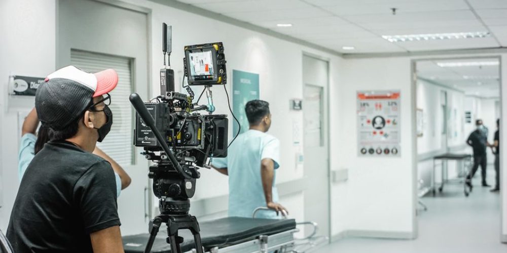 Birmingham videographers filming a healthcare provider for a medical brand video in Alabama