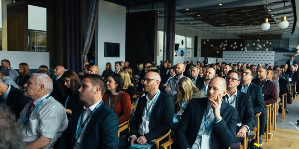 Professional Orlando photographers capturing a corporate event for brand marketing