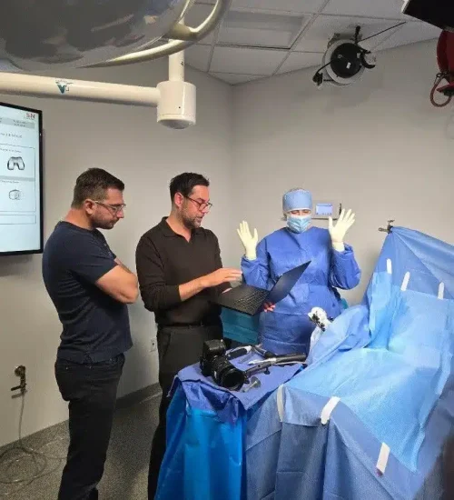 Tone Production filming a medical procedure video for a New Orleans healthcare client