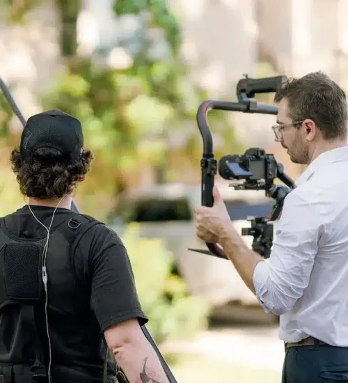 Tone Production video production crew filming an on-camera interview