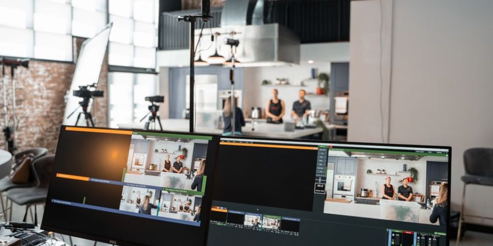 New Orleans videographers shooting 9:16 vertical brand video for a landing page campaign