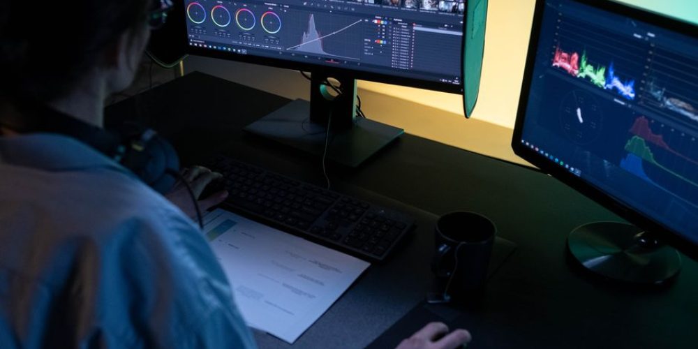Video editor integrating AI tools into a professional video editing workflow in 2026