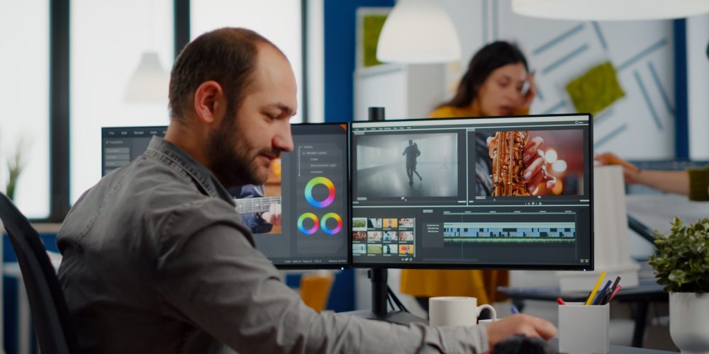 Elite Atlanta Video Production Company filming a massive commercial construction site at sunset by Tone Production and Benjamin Tone.