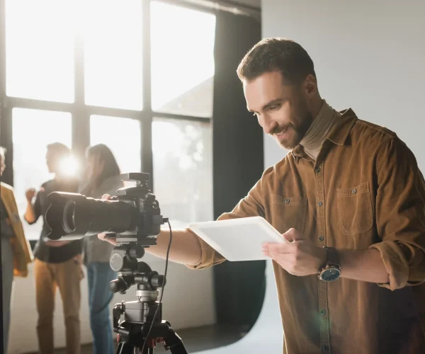 Benjamin Tone of Tone Production on a Memphis video production company cinematic brand video shoot — 8K RAW cinema camera and professional lighting for a FedEx supply chain or Methodist Le Bonheur Healthcare corporate brand film engagement in Memphis Tennessee