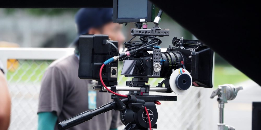 Benjamin Tone of Tone Production on a mobile alabama video production shoot — 8K RAW cinema camera and professional lighting for an Airbus aerospace supply chain or Port of Mobile maritime corporate brand film client